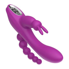 USB Şarjlı Klitoral & Anal Uyarıcı Teknolojik Vibratör – Mor