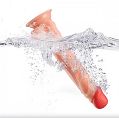 24 CM Realistik Dokulu Damarlı Dildo Vantuzlu Gerçekçi Yapay Penis Dildo