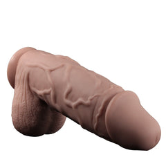 XXL Realistik Dokulu Kalın Dildo – Vantuzlu, Gerçekçi Yapay Penis