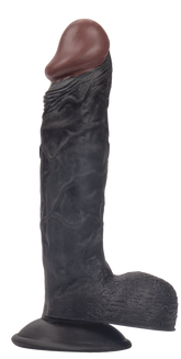 25 CM Güçlü Titreşimli Gerçekçi Dokulu Damarlı Vantuzlu Kalın Dildo Realistik Penis
