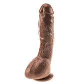 25 Cm Realistik Dokulu Vantuzlu Melez Dildo Penis