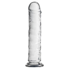 25 CM Realistik Jel Dokulu Testissiz Ultra Yumuşak Şeffaf Yapay Penis Dildo