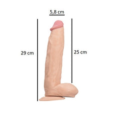 33 cm XXL Realistik Dokulu Büyük Ve Kalın Dildo Mega Boy Realistik Penis Anal Vajinal Dildo