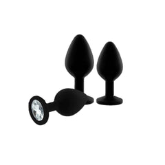 Özel Mücevher Taşlı Pürüzsüz Anal Plug Set