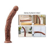 35 CM Gerçekçi Damarlı Uzun Ve Kalın Dildo Penis