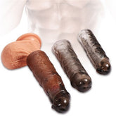 3 lü Penis Kılıfı Set Ucu Dolgulu Uzatmalı Prezervatif Dildo Penis