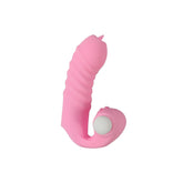 Mini Parmak Ucu Takılabilir Parmak Kılıf Vibratör Pembe