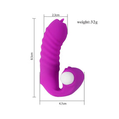 Mini Parmak Ucu Takılabilir Parmak Kılıf Vibratör Mor