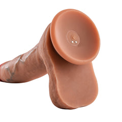 28 CM Uzaktan Kumandalı Kayar Deri Özelliğinde Büyük Boy Realistik Yapay Dildo Vibratör Penis