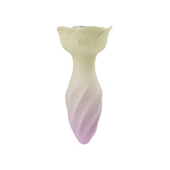 Telefon Kontrollü Gül Tasarımlı Spiral Görünümlü 360° Rotasyonlu Lüx Anal Vibratör