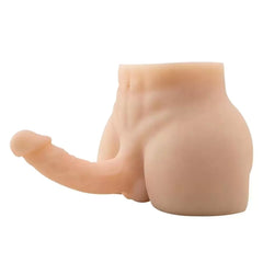 Anal Girişli 17 CM Yapay Penisli Erkek Realistik Yarım Vücut Manken