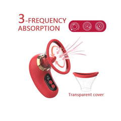 Telefon Kontrollü Göğüs Klitoris Emiş Ve Dil Özellikli Güçlü Vakum Hissiyatlı Dijital Ekranlı Yeni Nesil Vibratör