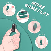 Aşk Seti Şarjlı Çıkarılabilir Bullet Vibratörlü Çiftlere Özel Kumandalı Vibratör Seti