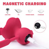 Ball Gag Şarjlı Kablosuz Kumandalı Titreşimli Silikon BDSM Ağız Topu