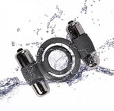 Çift Titreşimli Metal Kaliteli Silikon Penis Halkası