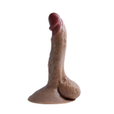 Cock Series 20 CM Ultra Yumuşak Dokulu Çift Katmanlı Damarlı Realistik Dildo Yapay Penis