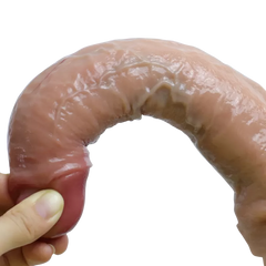 Cock Series 21,5 CM Ultra Yumuşak Dokulu Çift Katmanlı Damarlı Realistik Dildo Yapay Penis