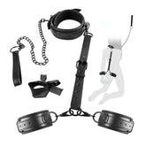 Deri BDSM Bağlama Seti Siyah