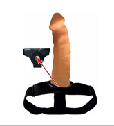 20 CM Hollow Extender 7 CM Dolgulu Uzatmalı İçi Boş Realistik Dokulu İçi Boş Belden Bağlamalı Dildo Strapon Penis