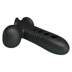 Airbag Penis Sleeve Hava Yastıklı Premium Zenci Siyahi Rengi Silikon Penis Kılıfı Crane