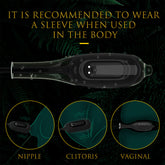 Highline Rct Şarjlı Kablosuz Kumandalı Meme Ucu G Nokta ve Klitoris Uyarıcı Giyilebilir Mini Bullet Vibratör