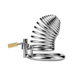 Aşk Fantazi Kilitli Çelik Fetiş Penis Kafesi