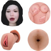 AŞK GİRL Titreşimli Şişme Manken Realistik Göğüs, Vajina Ve Anüslü