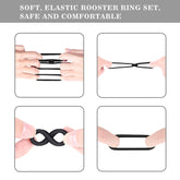 Magician Kit Prolonging Performans Uzatıcı Boyutu Ayarlanabilir Esnek Silikon Penis Yüzüğü Seti