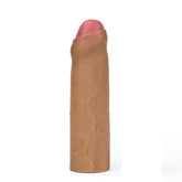 Nature Extender Sünnetsiz Ultra Gerçekçi 4.5 CM Dolgulu Premium Dokulu Melez Penis Kılıfı