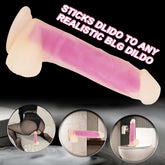 NEON ELITE Glow in the Dark - Karanlıkta Parlayan Dildo Ultra Realistik Yapay Penis Vibrator Pembe
