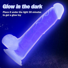 NEON ELITE Glow in the Dark - Karanlıkta Parlayan Dildo Ultra Realistik Yapay Penis Vibrator