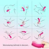 Pembe Şarjlı G Nokta ve Klitoris Uyarıcı Parmağa Takılabilir Mini Vibratör