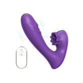 Orman Yağmuru Uzaktan Kumanda Kontrolü Titreşimli G Noktası Ve Klitoris Uyarıcı Dil Hareketli Vibratör