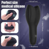 Şarjlı Ereksiyon Eğitim Vibratörü Güçlü Titreşimli Penis Başı Masaj Aleti Otomatik Masturbatör