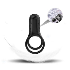 Şarjlı Güçlü Titreşimli Su Geçirmez Klitoris Uyarıcı Testis ve Penis Yüzüğü