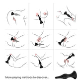 Şarjlı Kablosuz Kumandalı Güçlü Titreşimli G Nokta Uyarıcı ve Anal Vibratör