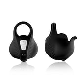 Şarjlı Kablosuz Kumandalı Testis Masaj Vibratörü Güçlü Titreşimli Penis Yüzüğü