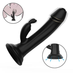 Şarjlı Vantuzlu G Nokta ve Klitoris Uyarıcı Yapay Penis Rabbit Vibratör