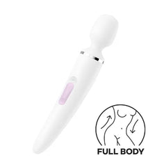 Satisfyer Wand-er Woman Beyaz 34 CM Büyük Boy Ultra Güçlü Klitoris Masaj Vibratör