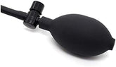 Aşk Fantazi Şişebilen Pompalı Damarlı Anal Plug Siyah