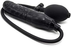 Aşk Fantazi Şişebilen Pompalı Damarlı Anal Plug Siyah