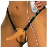 Slim Jim Strapon Belden Bağlamalı Titreşimli İnce Realistik Penis