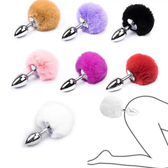 Tavşan Kuyruklu Metal Anal Plug Tıkaç