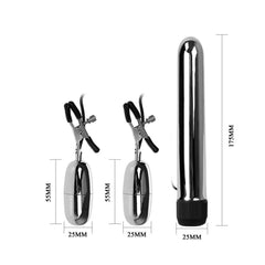 Titreşim Mandallı Göğüs Klips Uyarıcılı & Vibratör