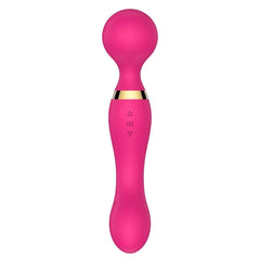 Pembe 360° Açılı Magic Wand Massager Çok Sessiz Masaj Orgazm Aleti 20 Fonksiyonlu Teknolojik Vibratör