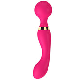 Pembe 360° Açılı Magic Wand Massager Çok Sessiz Masaj Orgazm Aleti 20 Fonksiyonlu Teknolojik Vibratör