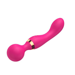 Pembe 360° Açılı Magic Wand Massager Çok Sessiz Masaj Orgazm Aleti 20 Fonksiyonlu Teknolojik Vibratör
