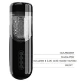 USB Şarjlı Rotasyonlu İleri Geri Hareketli Sesli Otomatik Hareketli Vajina Masturbatör