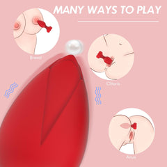 Uzaktan Kumandalı Gül Şekilli Anal Vibratör – Kırmızı | Gizli Kargo