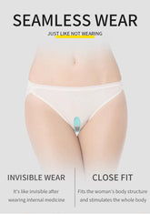 VISION Kablosuz Kumandalı Klitoris ve G-Spot Uyarıcı Külot İçi Giyilebilir 2 in 1 Vibratör - Mavi